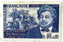 France - Commémoratif semi‑postal – Centenaire de la mort d’Alexandre Dumas père (1970)