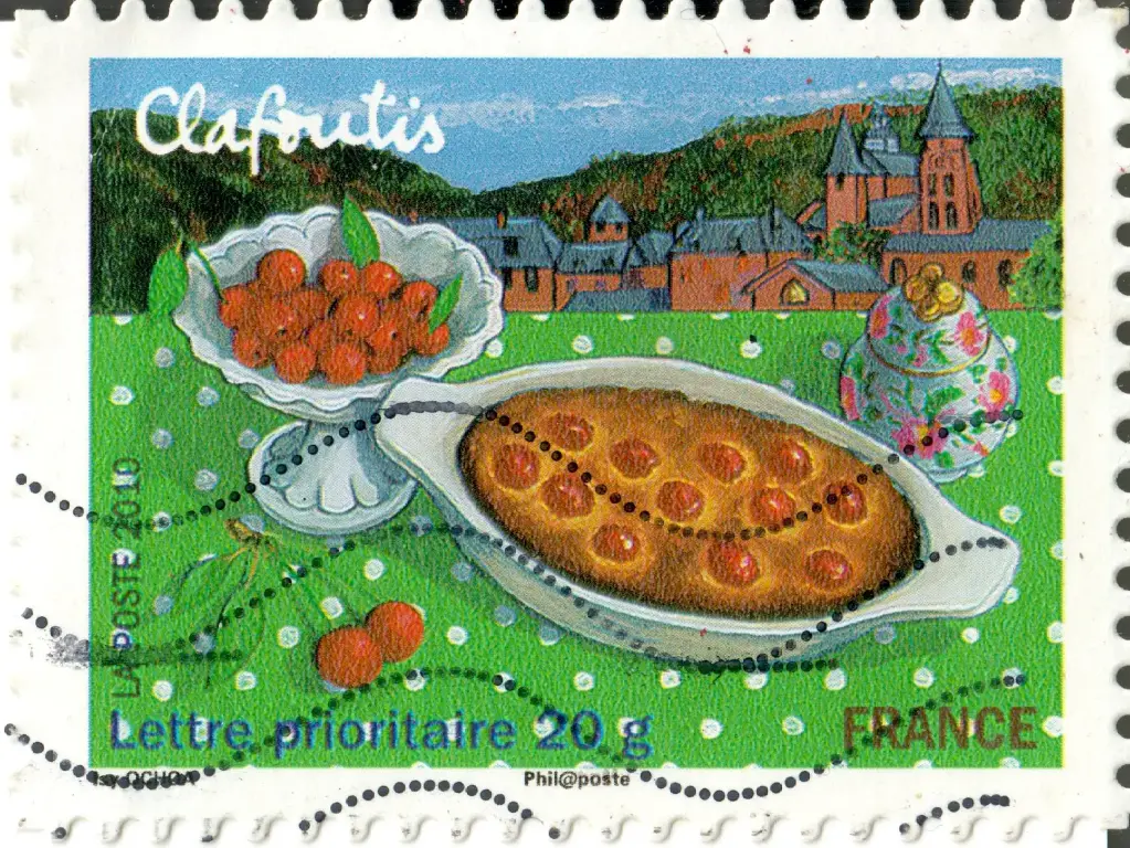 France - Gastronomie de nos régions – Desserts régionaux (carnet autocollant) – Clafoutis du Limousin (2010 (approx))